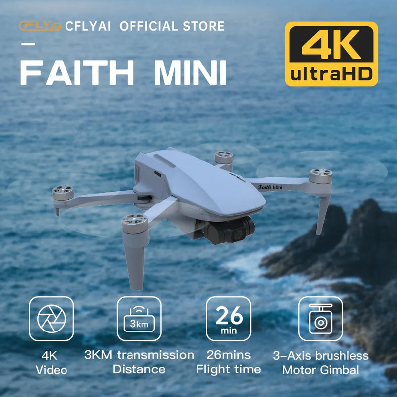 Mini Drone C-FLY Faith - 4K HD Gravação de Vídeo